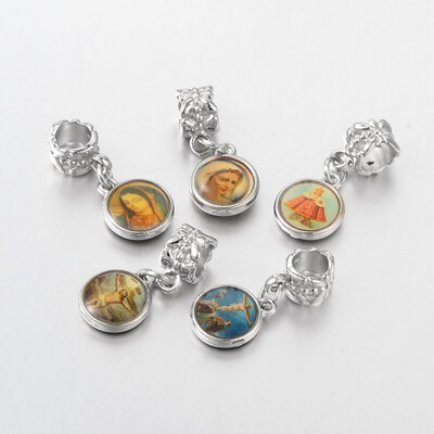 Alloy European Dangle Beads Flat Round MixedColor Size about 11mm wide 26mm long 7mm thick hole 4mm
Alloy European Dangle Beads Flat Round MixedColor Size about 11mm wide 26mm long 7mm thick hole 4mm