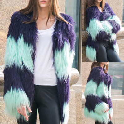 Roseonmyhand Fashion Womens Winter Patchwork Jacket Coat Warm Long Sleeves Plush Overcoat
Roseonmyhand Fashion Womens Winter Patchwork Jacket Coat Warm Long Sleeves Plush Overcoat