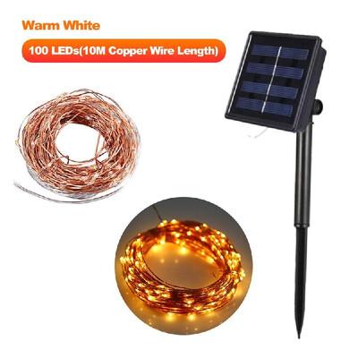 10M328ft 100 LEDs Solar Powered String Lights Solar Copper Wire Lamp Fairy Lights for Outdoor Yard Garden Patio Christmas Weddin
10M328ft 100 LEDs Solar Powered String Lights Solar Copper Wire Lamp Fairy Lights for Outdoor Yard Garden Patio Christmas Weddin