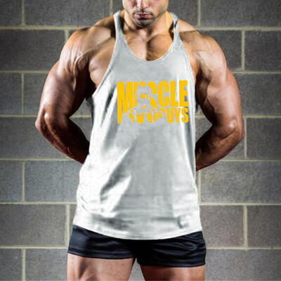 Toponeto Men Fitness Muscle Print Sleeveless Bodybuilding Tight-drying Vest Tank Tops
Toponeto Men Fitness Muscle Print Sleeveless Bodybuilding Tight-drying Vest Tank Tops