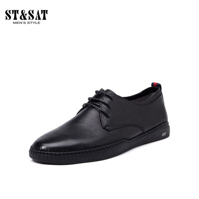 Saturday Mens Shoes ST&SAT Fashion Cow Leather Comfortable Wearable Joker Casual Shoes SS91129801 Black 44
Saturday Mens Shoes ST&SAT Fashion Cow Leather Comfortable Wearable Joker Casual Shoes SS91129801 Black 44