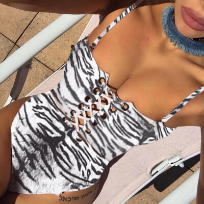 Roseonmyhand Women Camisole Leopard Print Bandage Bikini Jumpsuit Swimsuit Beachwear
Roseonmyhand Women Camisole Leopard Print Bandage Bikini Jumpsuit Swimsuit Beachwear