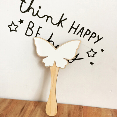 Toponeto Nordic Wooden Mirror Cartoon Butterfly Rabbit Baby Kids Room Decor Handle Mirror
Toponeto Nordic Wooden Mirror Cartoon Butterfly Rabbit Baby Kids Room Decor Handle Mirror
