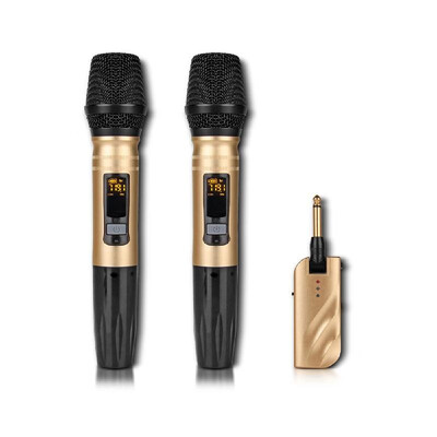 Wireless Microphone System Handheld LED Mic Speaker with Portable USB Receiver for KTV Speech Amplifier Recording
Wireless Microphone System Handheld LED Mic Speaker with Portable USB Receiver for KTV Speech Amplifier Recording