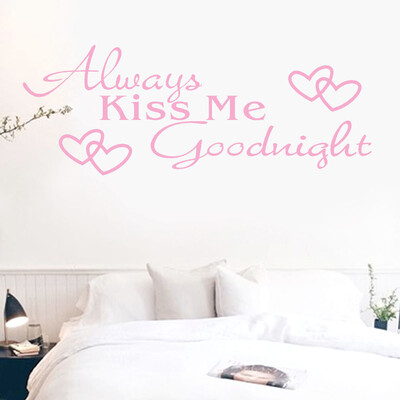 Gobestart Always Kiss Me Goodnight Home Decor Wall Sticker Decal Bedroom Vinyl Art Mural
Gobestart Always Kiss Me Goodnight Home Decor Wall Sticker Decal Bedroom Vinyl Art Mural