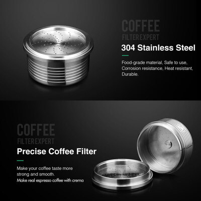 Reusable Coffee Machine Capsule Pod Cup Stainless Steel Refillable for Lavazza
Reusable Coffee Machine Capsule Pod Cup Stainless Steel Refillable for Lavazza