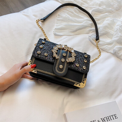 Summer new ins super fire sequin bag female 2019 new Korean version of the wild shoulder slung fashion small square bag
Summer new ins super fire sequin bag female 2019 new Korean version of the wild shoulder slung fashion small square bag