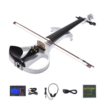 ammoon VE-209 Full Size 44 Solid Wood Silent Electric Violin Fiddle Maple Body Ebony Fingerboard Pegs Chin Rest Tailpiece with Bo
ammoon VE-209 Full Size 44 Solid Wood Silent Electric Violin Fiddle Maple Body Ebony Fingerboard Pegs Chin Rest Tailpiece with Bo