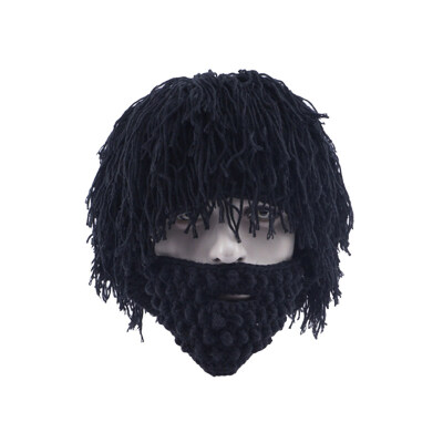 Handmade Knitting Man Wig Beard Hat Warm Winter Halloween Caveman Beanie Costume
Handmade Knitting Man Wig Beard Hat Warm Winter Halloween Caveman Beanie Costume