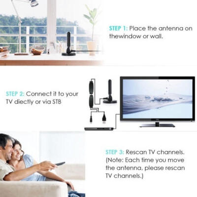 New 100 Mile 25dBi Indoor Gain Digital DVB-T DVB-T2 TV HDTV Aerial Antenna Amplifier
New 100 Mile 25dBi Indoor Gain Digital DVB-T DVB-T2 TV HDTV Aerial Antenna Amplifier
