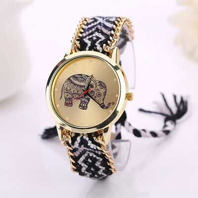Elephant Ethnic Wind Braided Ladies Bracelet Horloge Dames Romain Horloge Cadeau Simple Fashion Montre Femme Acier Inoxydable
Elephant Ethnic Wind Braided Ladies Bracelet Horloge Dames Romain Horloge Cadeau Simple Fashion Montre Femme Acier Inoxydable