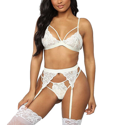 Toponeto Fashion New Women V-neck Lace Sexy Underwear Bra Thong With Garter Set Lingerie
Toponeto Fashion New Women V-neck Lace Sexy Underwear Bra Thong With Garter Set Lingerie