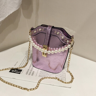Summer laser bag new 2019 Joker Pearl handbag chic chain bucket bag womens bag Messenger bag
Summer laser bag new 2019 Joker Pearl handbag chic chain bucket bag womens bag Messenger bag