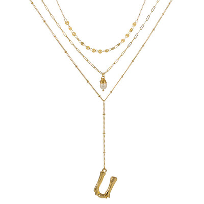 Gold Color Initial natural freshwater pearl Necklace Personalized Letter Necklace Jewelry For Women Accessories Girlfriend Gift
Gold Color Initial natural freshwater pearl Necklace Personalized Letter Necklace Jewelry For Women Accessories Girlfriend Gift