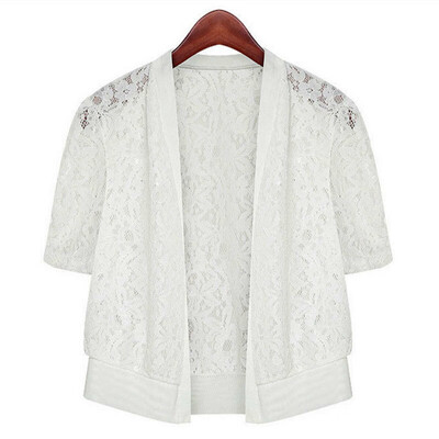 Womens Summer Short Sleeve Lace Loose Floral Shawl Short Cardigan Small shawl Tops Blouse
Womens Summer Short Sleeve Lace Loose Floral Shawl Short Cardigan Small shawl Tops Blouse