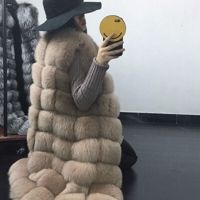 Real fur long coat winter womens coat warm natural fox fur jacket furry striped fashion design hot sale discount price
Real fur long coat winter womens coat warm natural fox fur jacket furry striped fashion design hot sale discount price