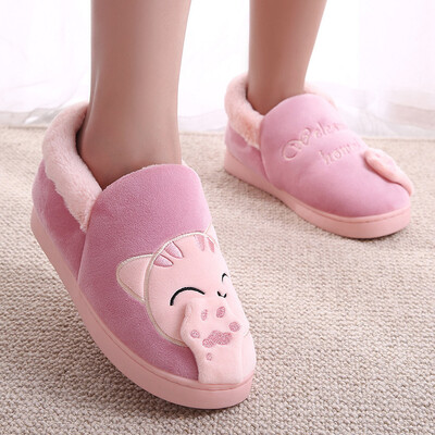 Rose Women Winter Home Slippers Cartoon Cat Non-slip Warm Indoors Bedroom Floor Shoes
Rose Women Winter Home Slippers Cartoon Cat Non-slip Warm Indoors Bedroom Floor Shoes