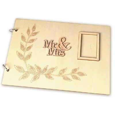 Handmade Mr & Mrs Love Wedding Guest Book Wooden DIY Signature Sign-in Book with Ribbon Decoration Bridal Engagement Present
Handmade Mr & Mrs Love Wedding Guest Book Wooden DIY Signature Sign-in Book with Ribbon Decoration Bridal Engagement Present
