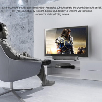Wireless Bluetooth Soundbar Subwoofer Stereo Speaker Home Theater Music Player with Remote Control Hands-Free TF Card Slot AUX-IN
Wireless Bluetooth Soundbar Subwoofer Stereo Speaker Home Theater Music Player with Remote Control Hands-Free TF Card Slot AUX-IN