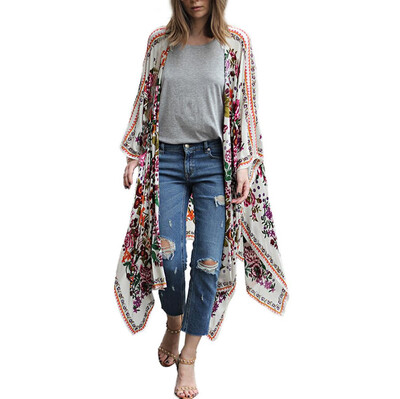Toponeto Women Floral Print Chiffon Loose Shawl Kimono Cardigan Top Cover up Shirt Blouse
Toponeto Women Floral Print Chiffon Loose Shawl Kimono Cardigan Top Cover up Shirt Blouse