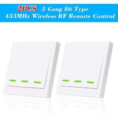 4PCS eWeLink Push Button Wall Light Switch Remote Controller 3 Gang 86 Type ONOff Switch Panel 433MHz Wireless RF Remote Control
4PCS eWeLink Push Button Wall Light Switch Remote Controller 3 Gang 86 Type ONOff Switch Panel 433MHz Wireless RF Remote Control