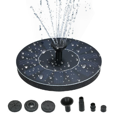 7pcs Round Solar Birdbath Fountain Water Pump Solar Outdoor Water Fountain Panel Kit for Bird Bath Small Pond Garden & Lawn Black
7pcs Round Solar Birdbath Fountain Water Pump Solar Outdoor Water Fountain Panel Kit for Bird Bath Small Pond Garden & Lawn Black