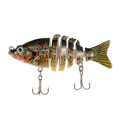 85mm 11g 33" 6-segement Multi Jointed Fishing Life-like Hard Lure Minnow Swimbait Bait 2 Treble VMC Hooks
85mm 11g 33" 6-segement Multi Jointed Fishing Life-like Hard Lure Minnow Swimbait Bait 2 Treble VMC Hooks