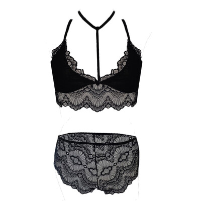 Toponeto Sexy Floral Lace Black Lingerie Bra Underpant Set Babydoll Sleepwear Underwear
Toponeto Sexy Floral Lace Black Lingerie Bra Underpant Set Babydoll Sleepwear Underwear