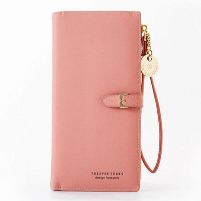 Casual Solid Color Women Wallet Long Multi-Card Large Capacity Coin Purse Wrist Strap Money Bag
Casual Solid Color Women Wallet Long Multi-Card Large Capacity Coin Purse Wrist Strap Money Bag