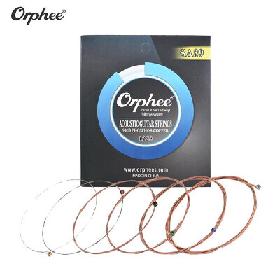 Orphee SA39 Acoustic Folk Guitar String 6pcsSet012-053 Hexagonal Steel Core 90 10 Copper Alloy Wire Wound Medium Tension
Orphee SA39 Acoustic Folk Guitar String 6pcsSet012-053 Hexagonal Steel Core 90 10 Copper Alloy Wire Wound Medium Tension
