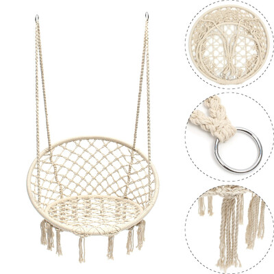 Nordic Handmade Knitted Round Hanging Hammock Outdoor Indoor Dormitory Bedroom Child Adult Safety Chair Hammock
Nordic Handmade Knitted Round Hanging Hammock Outdoor Indoor Dormitory Bedroom Child Adult Safety Chair Hammock