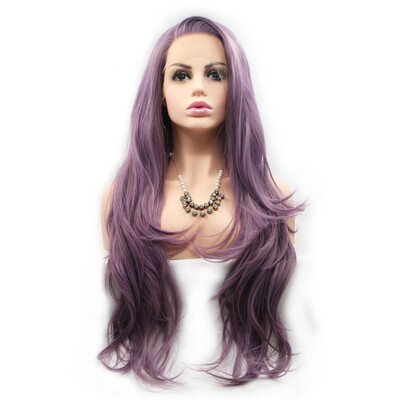 Amazing Star Lace Frontal Wig Long Wavy Synthetic Lace Frontal Wig Purple High Temperature Heat Resistant Wigs Free Part
Amazing Star Lace Frontal Wig Long Wavy Synthetic Lace Frontal Wig Purple High Temperature Heat Resistant Wigs Free Part