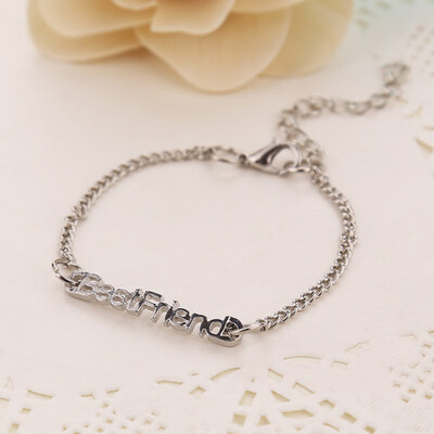 Newest Unisex Fashion Letters Friendship Chain Bracelet Jewelry Gifts for Best Friend
Newest Unisex Fashion Letters Friendship Chain Bracelet Jewelry Gifts for Best Friend