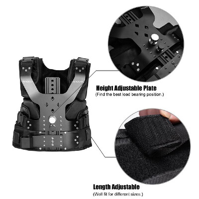 Andoer B200-C1 Pro Video Studio Photography Aluminum Alloy Load Vest Rig 16mm Single Damping Arm Support Shoulder Stabilization fo
Andoer B200-C1 Pro Video Studio Photography Aluminum Alloy Load Vest Rig 16mm Single Damping Arm Support Shoulder Stabilization fo