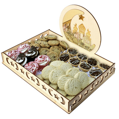 Gobestart Wooden Artistic Eid Mubarak Party Serving Tableware Tray Display Wood Decoration 
Gobestart Wooden Artistic Eid Mubarak Party Serving Tableware Tray Display Wood Decoration