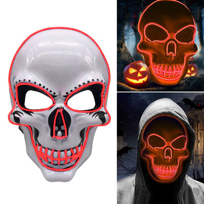 LED Glowing Mask Fluorescent Mask Halloween Party Scary Mask Funny Mask Role-Playing Costume Props Prom Mask
LED Glowing Mask Fluorescent Mask Halloween Party Scary Mask Funny Mask Role-Playing Costume Props Prom Mask