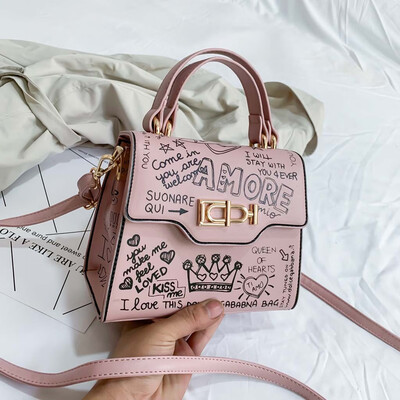 Tailored Women Graffiti Handbags Leather Small Tote Bag Fashion Shoulder Crossbody Bags
Tailored Women Graffiti Handbags Leather Small Tote Bag Fashion Shoulder Crossbody Bags