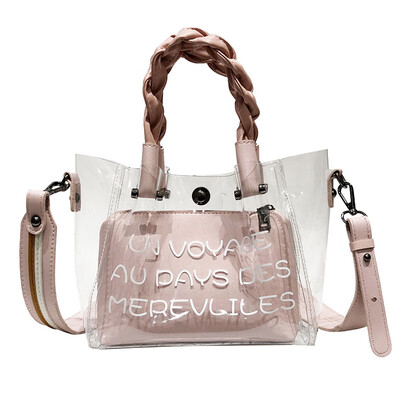 Summer single shoulder bag lady tide Korean version oblique transparent bag bag mother bag large capacity handbag
Summer single shoulder bag lady tide Korean version oblique transparent bag bag mother bag large capacity handbag