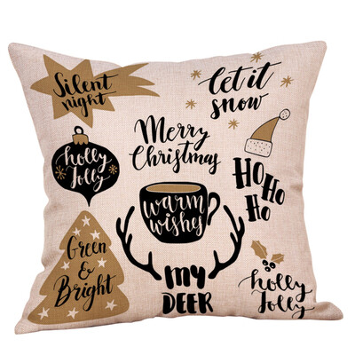 Tailored Happy Christmas Pillow Cases Linen Sofa Cushion Cover Home Decor Pillow Case
Tailored Happy Christmas Pillow Cases Linen Sofa Cushion Cover Home Decor Pillow Case