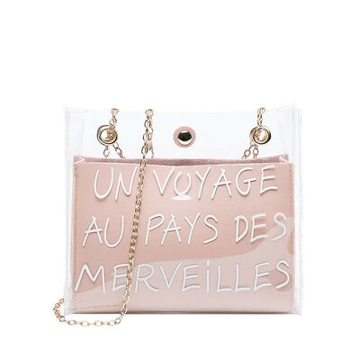 New Style Women Handbags Ladies Print Letter Mini Chain Bag Shoulder Clear Bag Flap Tote Purse Handbag Messenger Fashion 2019
New Style Women Handbags Ladies Print Letter Mini Chain Bag Shoulder Clear Bag Flap Tote Purse Handbag Messenger Fashion 2019