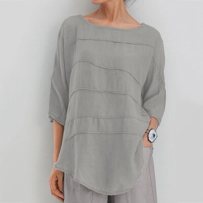Starmoon Women Casual Solid Fold Blouse 34 Sleeve Batwing Sleeve Round Neck Shirt Tops
Starmoon Women Casual Solid Fold Blouse 34 Sleeve Batwing Sleeve Round Neck Shirt Tops