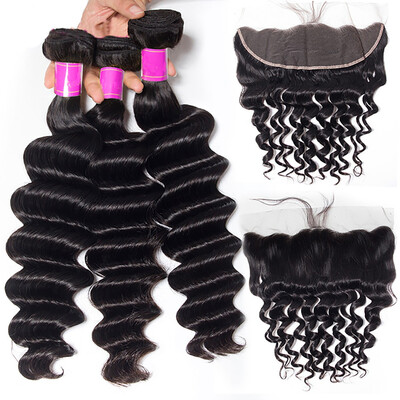 Amazing Star Malaysian Loose Wave with Frontal Virgin Human Hair Bundles with Lace Frontal with Baby Hair Free Part Natural Color
Amazing Star Malaysian Loose Wave with Frontal Virgin Human Hair Bundles with Lace Frontal with Baby Hair Free Part Natural Color
