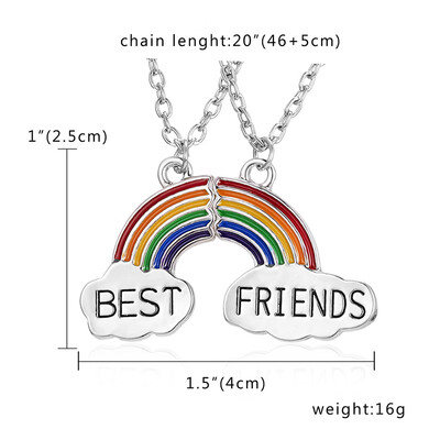 Friendship Card Necklace Couple Jewelry 2pcs BFF Heart Pendant Necklace Best Friends Forever 2 pcs Splicing Necklace Gift
Friendship Card Necklace Couple Jewelry 2pcs BFF Heart Pendant Necklace Best Friends Forever 2 pcs Splicing Necklace Gift