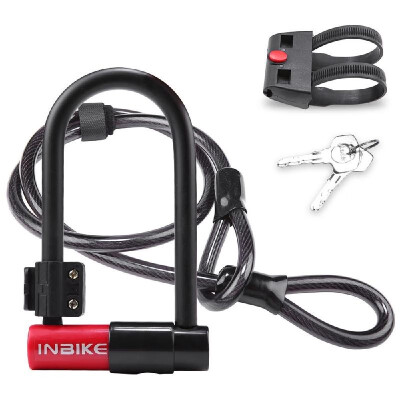Bike Lock with 115cm38ft Steel Cable Mounting Bracket Heavy Duty Bicycle U Lock Secure Lock
Bike Lock with 115cm38ft Steel Cable Mounting Bracket Heavy Duty Bicycle U Lock Secure Lock