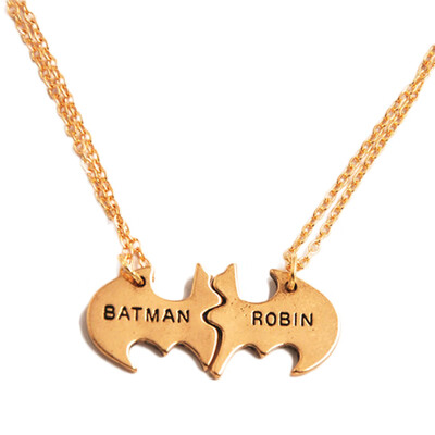 Batman&Robin Best Friends&Couples Necklaces Letter Puzzle Necklace- Set of 2 Necklaces
Batman&Robin Best Friends&Couples Necklaces Letter Puzzle Necklace- Set of 2 Necklaces