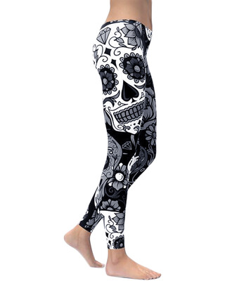 Sexy Women Yoga Sports Leggings Floral Skull Head Diamond Print High Waist Workout Running Skinny Slim Fitness Pants
Sexy Women Yoga Sports Leggings Floral Skull Head Diamond Print High Waist Workout Running Skinny Slim Fitness Pants