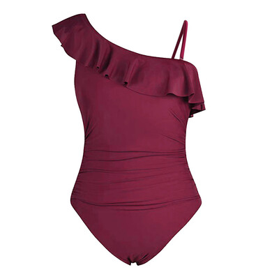 Saidsome Women One Piece Off Shoulder Swimwear Asymmetric Ruffles Monokini Bathing Suits
Saidsome Women One Piece Off Shoulder Swimwear Asymmetric Ruffles Monokini Bathing Suits