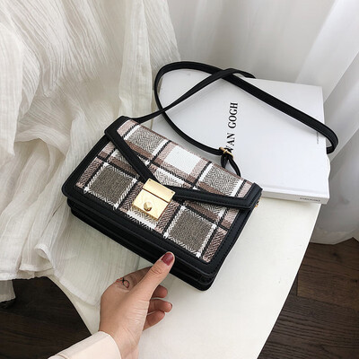 Qiao Bani 2019 new Korean chic fashion plaid contrast color flip bag trend single shoulder diagonal handbags wholesale
Qiao Bani 2019 new Korean chic fashion plaid contrast color flip bag trend single shoulder diagonal handbags wholesale