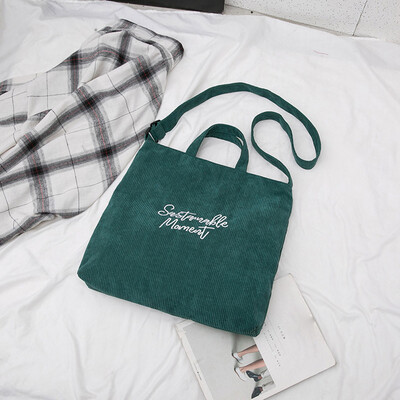 Tailored Fashion Lady Corduroy Solid Color Wild Large Capacity Shoulder Bag Messender Bag
Tailored Fashion Lady Corduroy Solid Color Wild Large Capacity Shoulder Bag Messender Bag