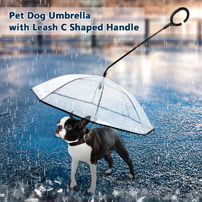 Pet Dog Umbrella with Leash C Shaped Retractable Steering Handle Transparent Umbrella for Walk Dog Protect Pets in Rainy Day
Pet Dog Umbrella with Leash C Shaped Retractable Steering Handle Transparent Umbrella for Walk Dog Protect Pets in Rainy Day